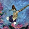 BlueThroat Hummer - Oils on Canvas