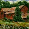 Climax Country Barn - Oils on Canvas