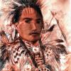 Blackfoot Man - Conte pastel