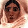 Papago Woman - pastel